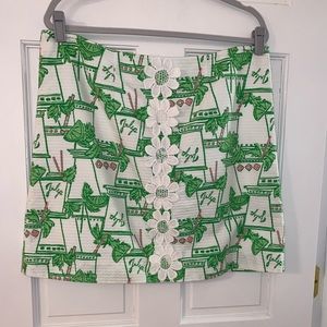 Lilly Pulitzer mint julep skirt RARE